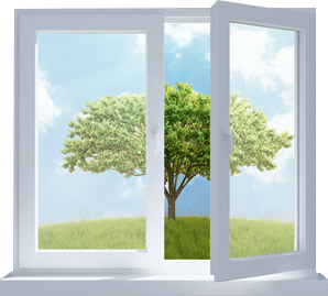 an open window